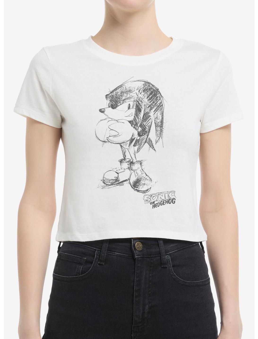 T-shirt bébé fille Sonic The Hedgehog - Esquisse artistique