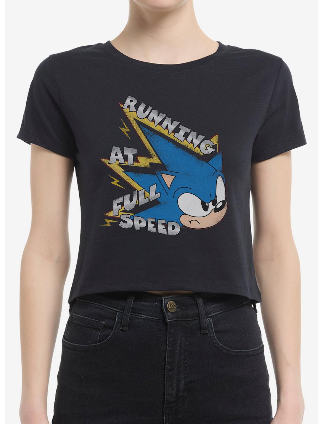 Sonic The Hedgehog Running At Full Speed Girls Baby T-Shirt