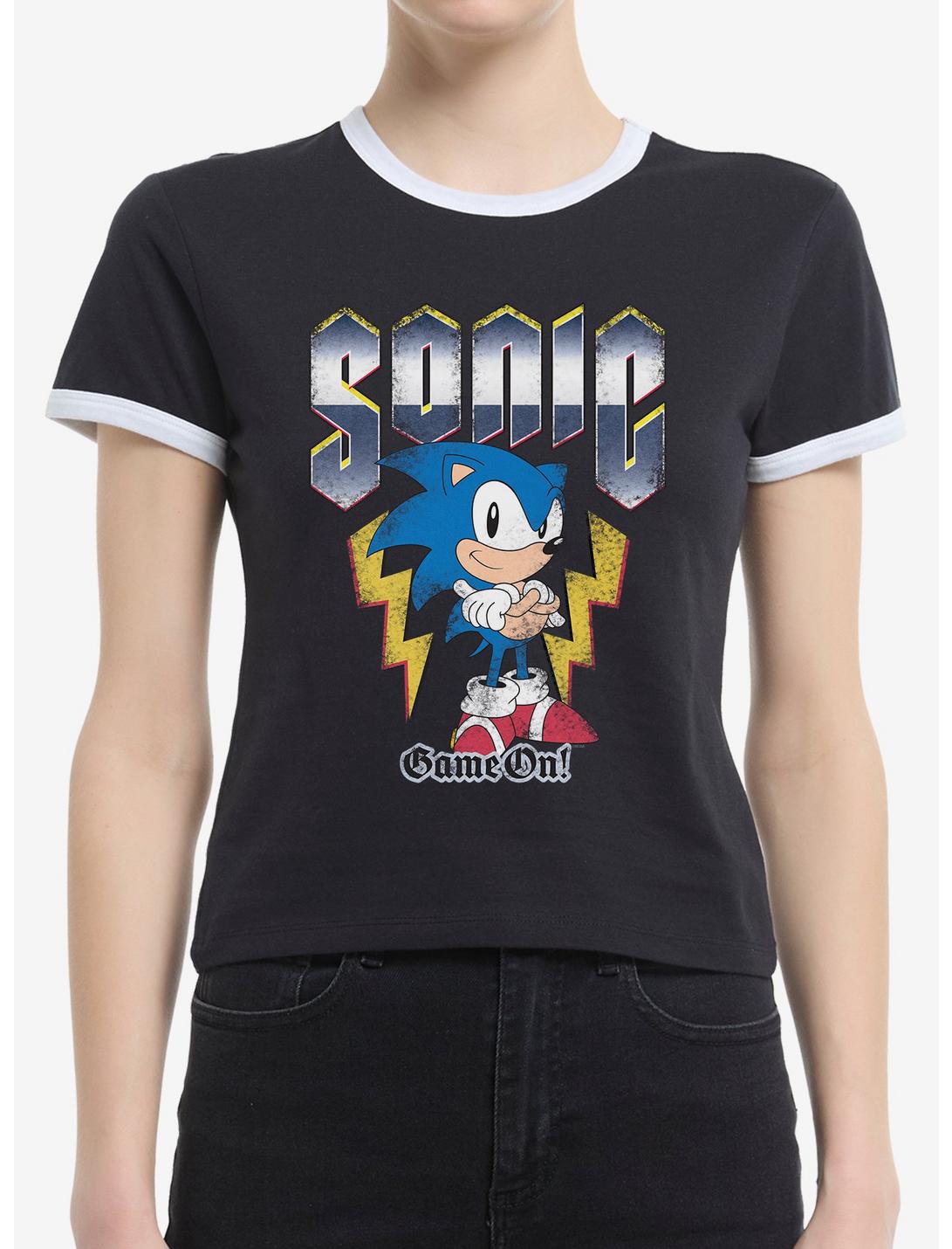 Sonic The Hedgehog The Steel Nemesis Girls Ringer T-Shirt
