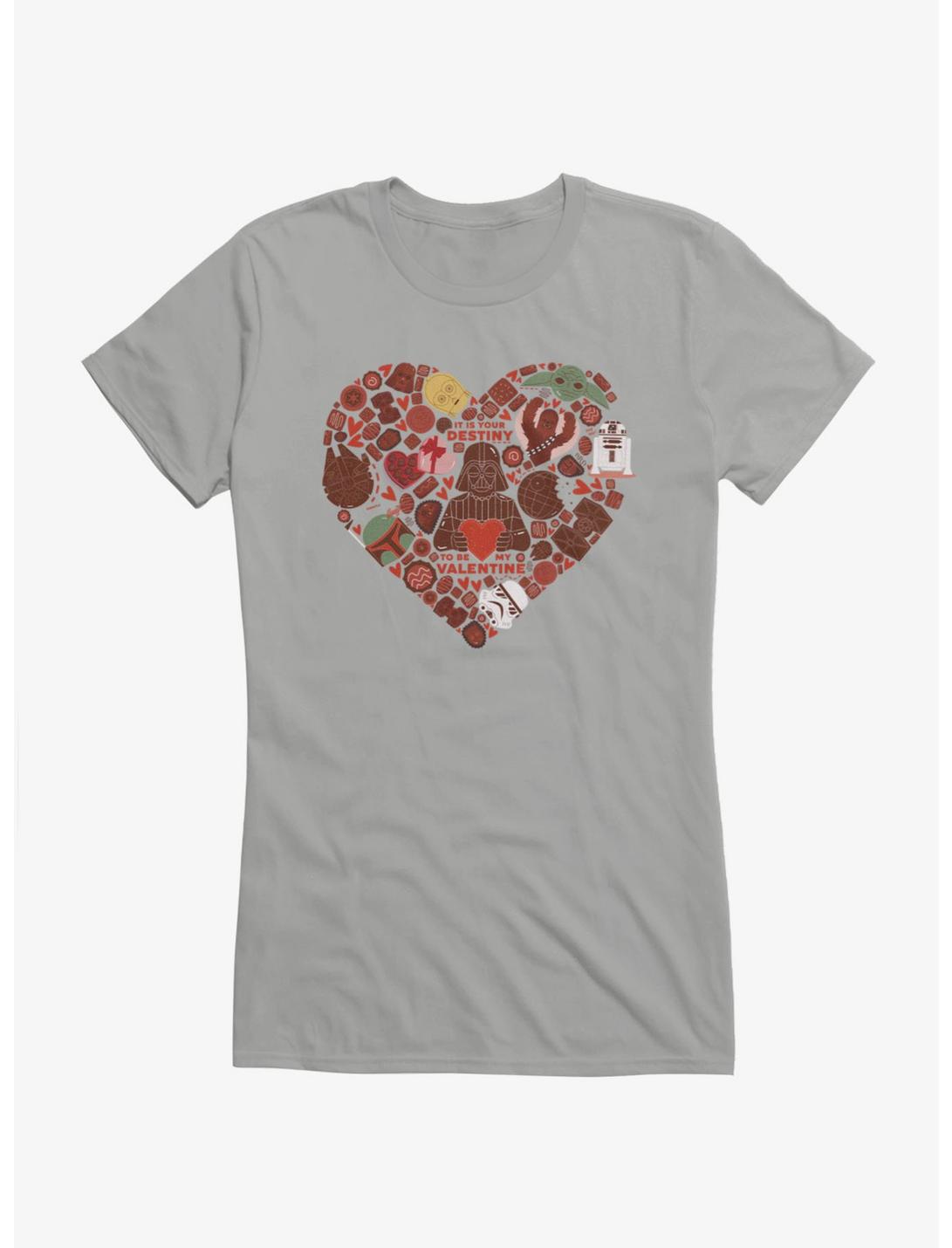 T-shirt pour Filles Collage Boîte de Chocolats Saint-Valentin Star Wars