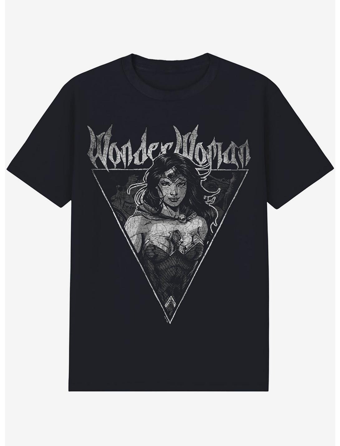 DC Comics Justice League Wonder Woman Vintage Metal T-Shirt