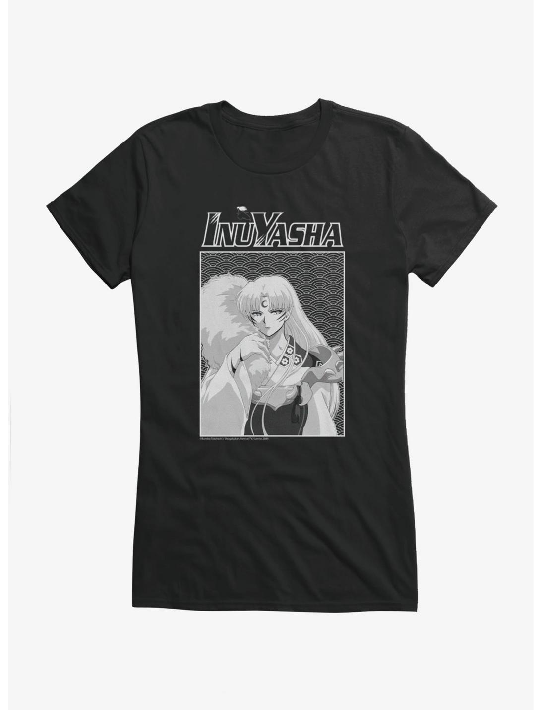 InuYasha Sesshomaru Black And White Girls T-Shirt