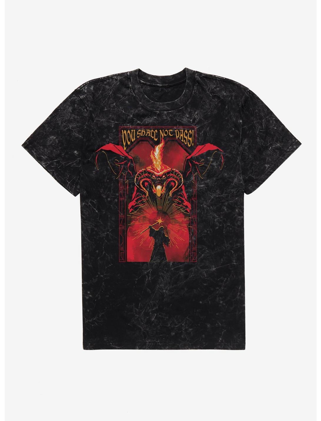 The Lord Of The Rings You Shall Not Pass! Mineral Wash T-Shirt