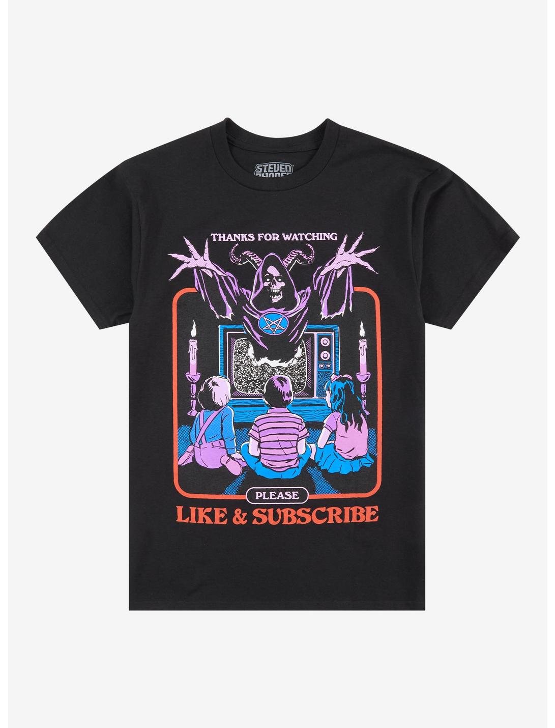 Demon Thanks For Watching T-Shirt By Steven Rhodes