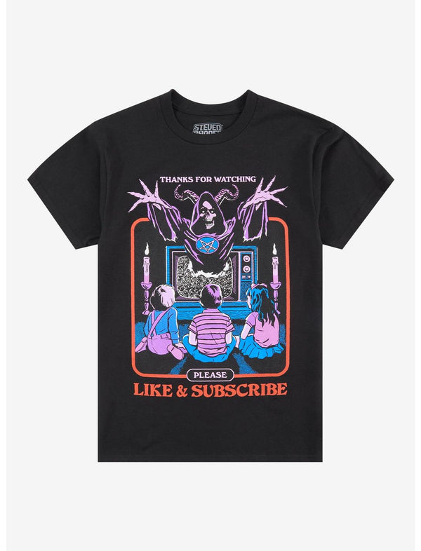 Demon Thanks For Watching T-Shirt By Steven Rhodes