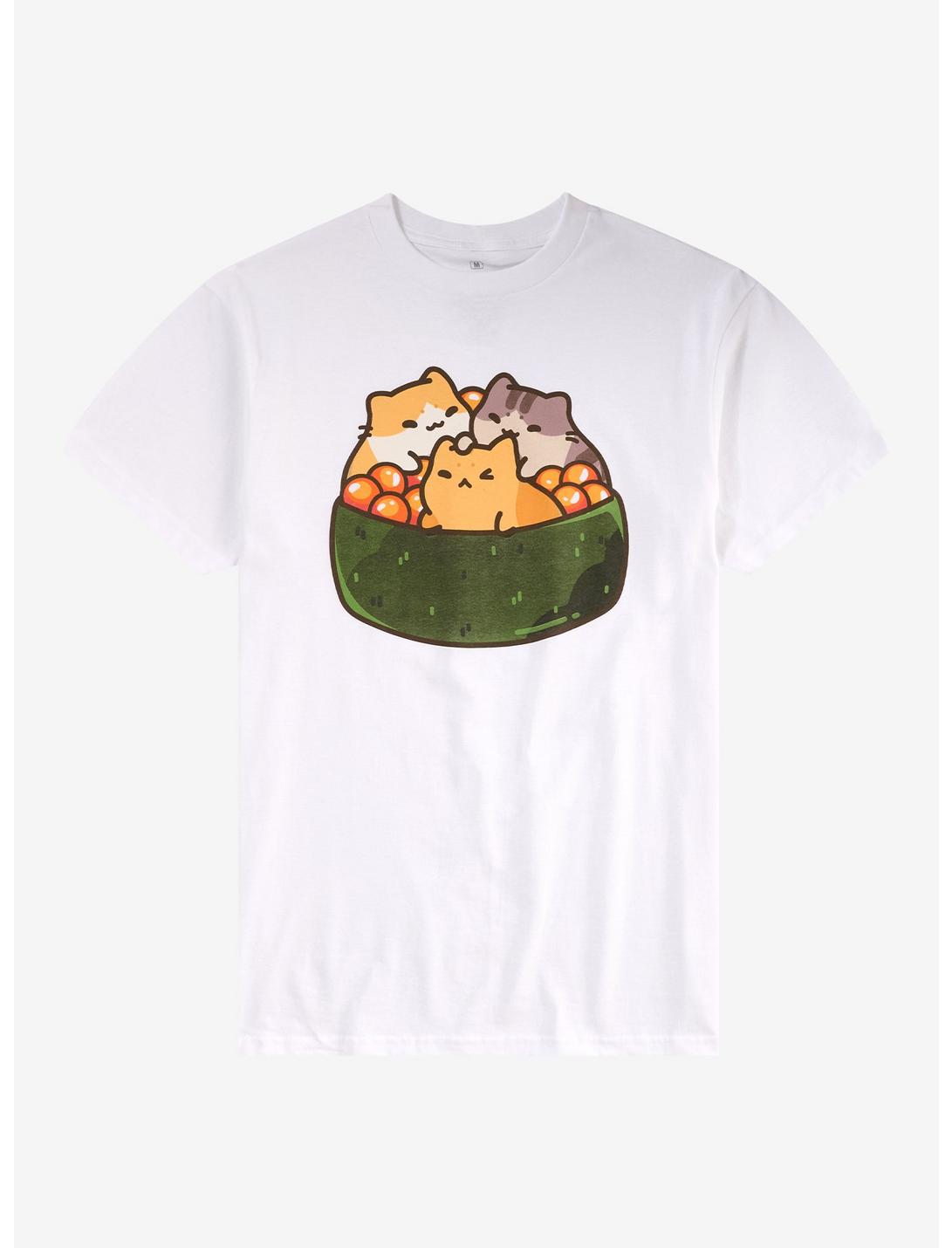 Cat Ikura Bowl T-Shirt By Bichi Mao