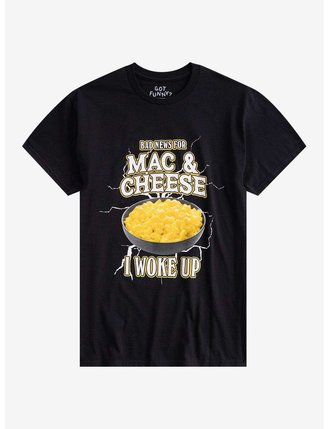 Bad News For Mac & Cheese T-Shirt By Got Funny?