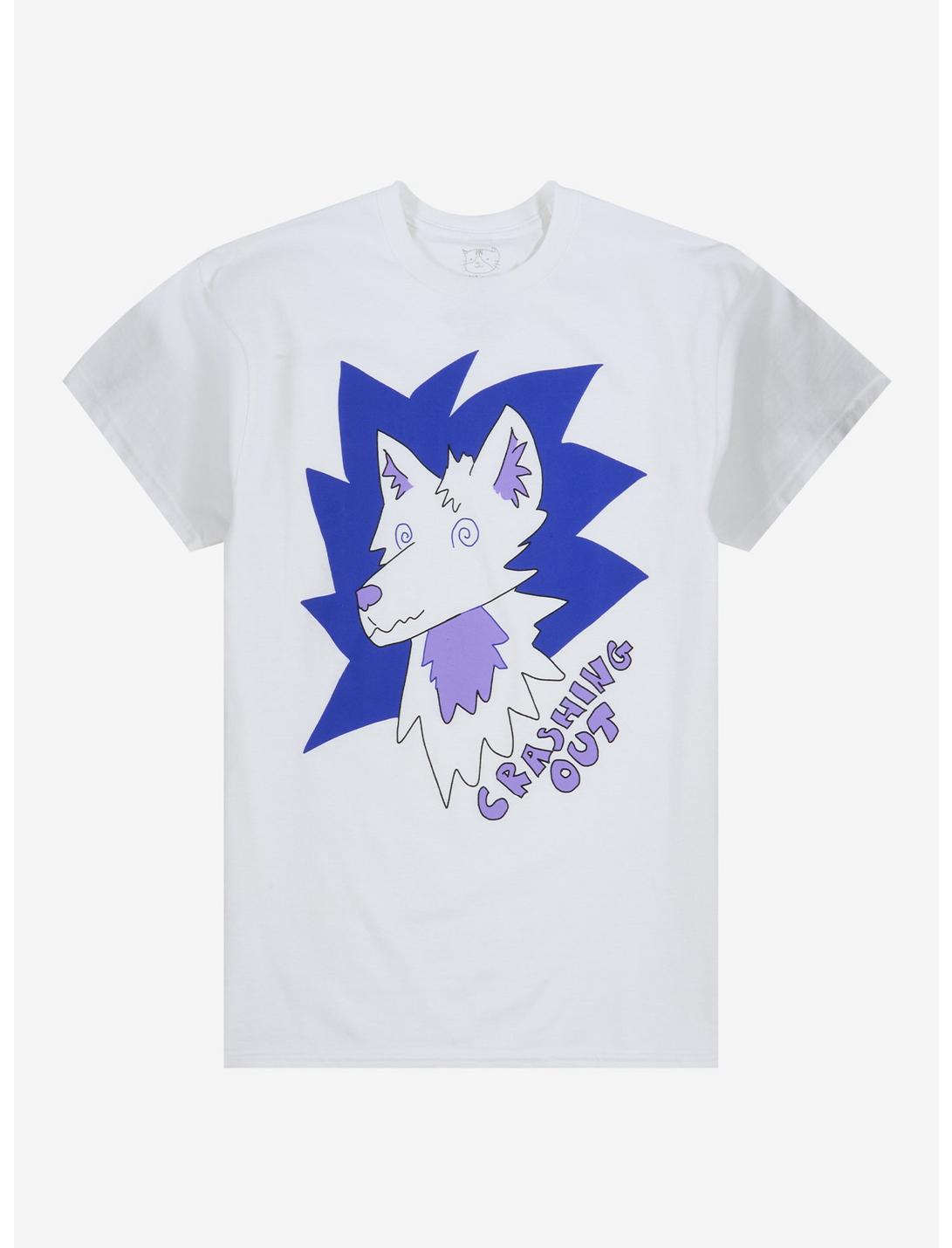 Crashing Out Wolf T-Shirt By Fautbarb