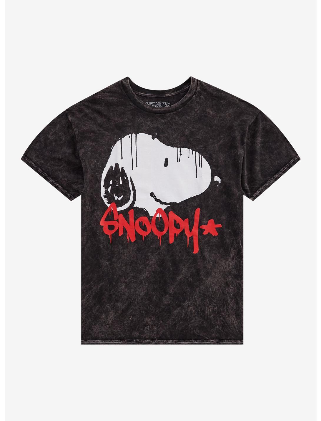 Peanuts Snoopy Drip Mineral Wash T-Shirt