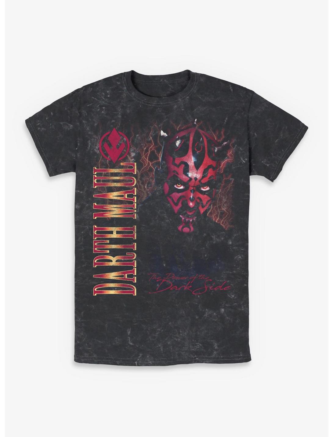 Star Wars Episode I: The Phantom Menace Darth Maul Lightning Mineral Wash T-Shirt Hot Topic Exclusive