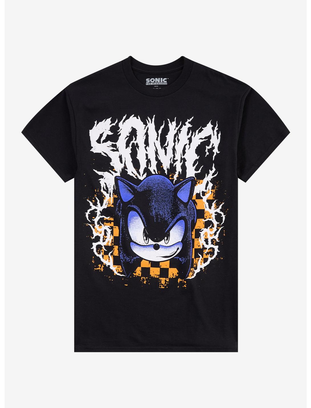 Sonic The Hedgehog Checkered Metal T-Shirt