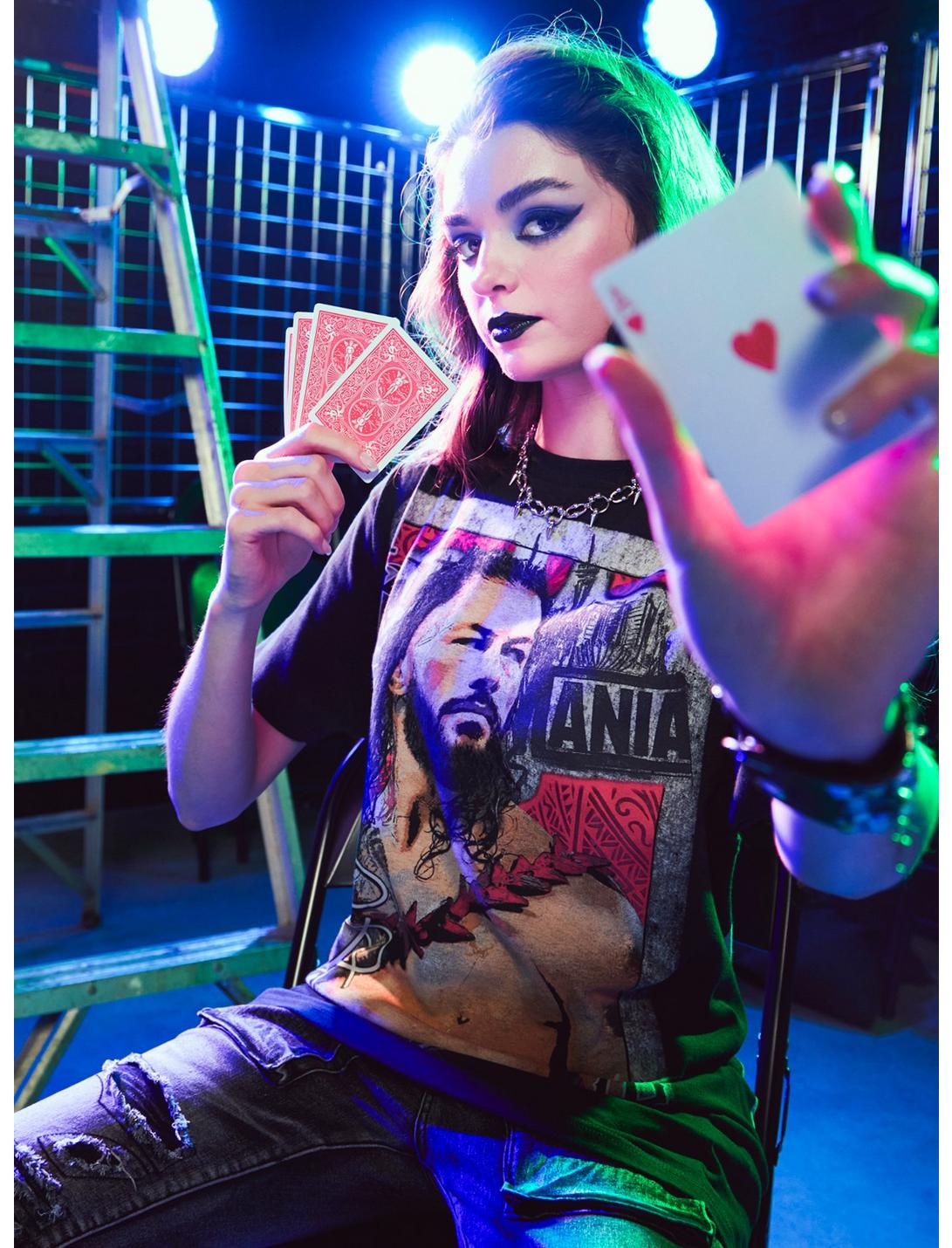 T-Shirt Carte WrestleMania WWE Roman Reigns
