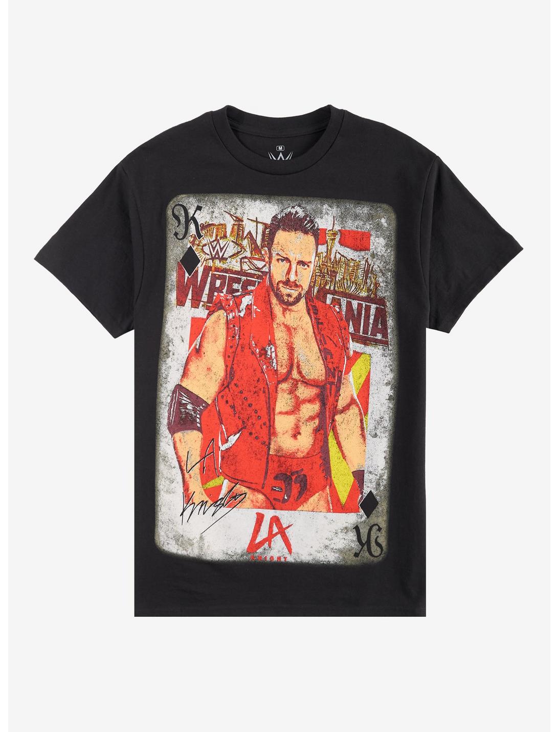 WWE LA Knight WrestleMania Card T-Shirt