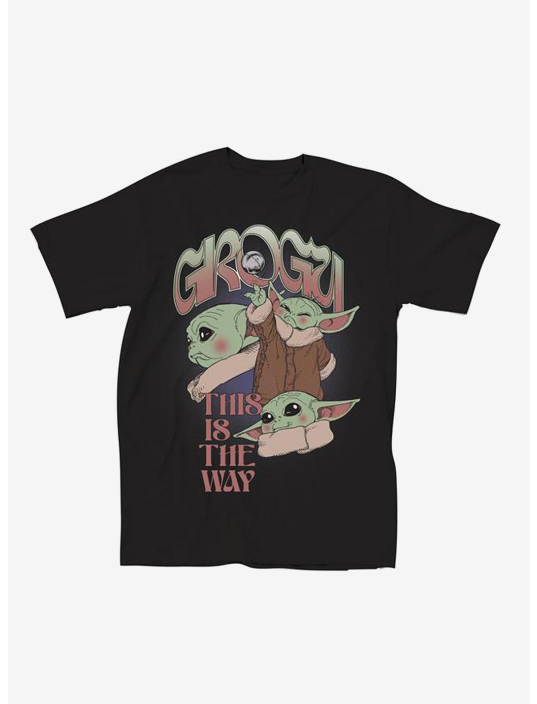 Star Wars The Mandalorian Grogu Art Collage T-Shirt