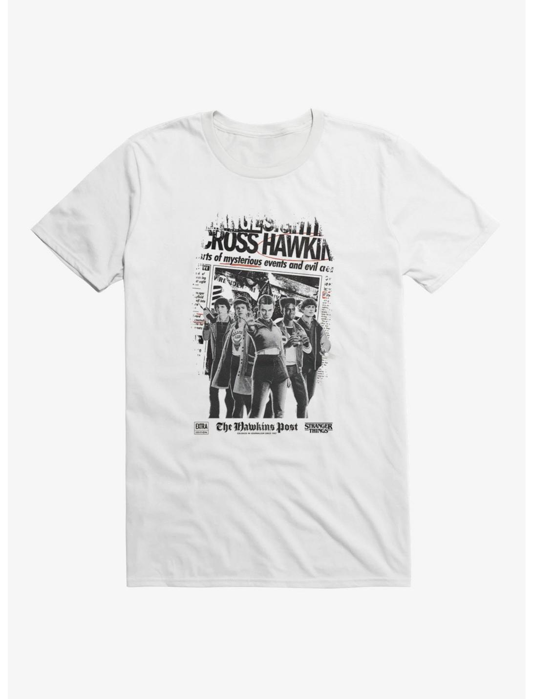 Stranger Things Hawkins Newspaper T-Shirt
