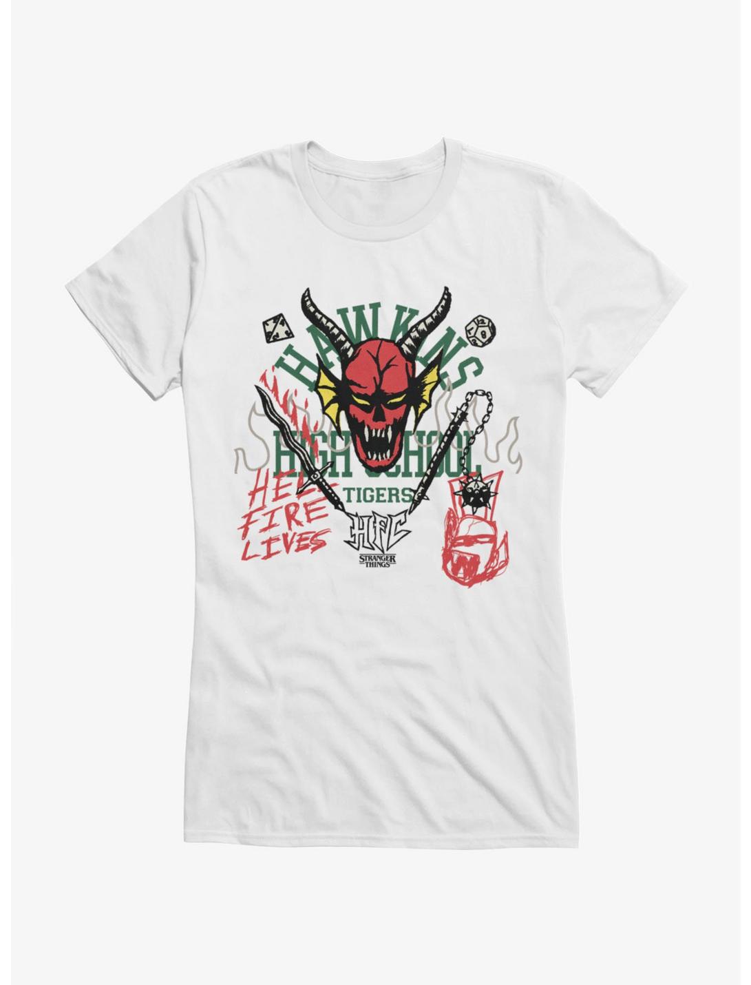 Stranger Things Hawkins Hellfire School Girls T-Shirt