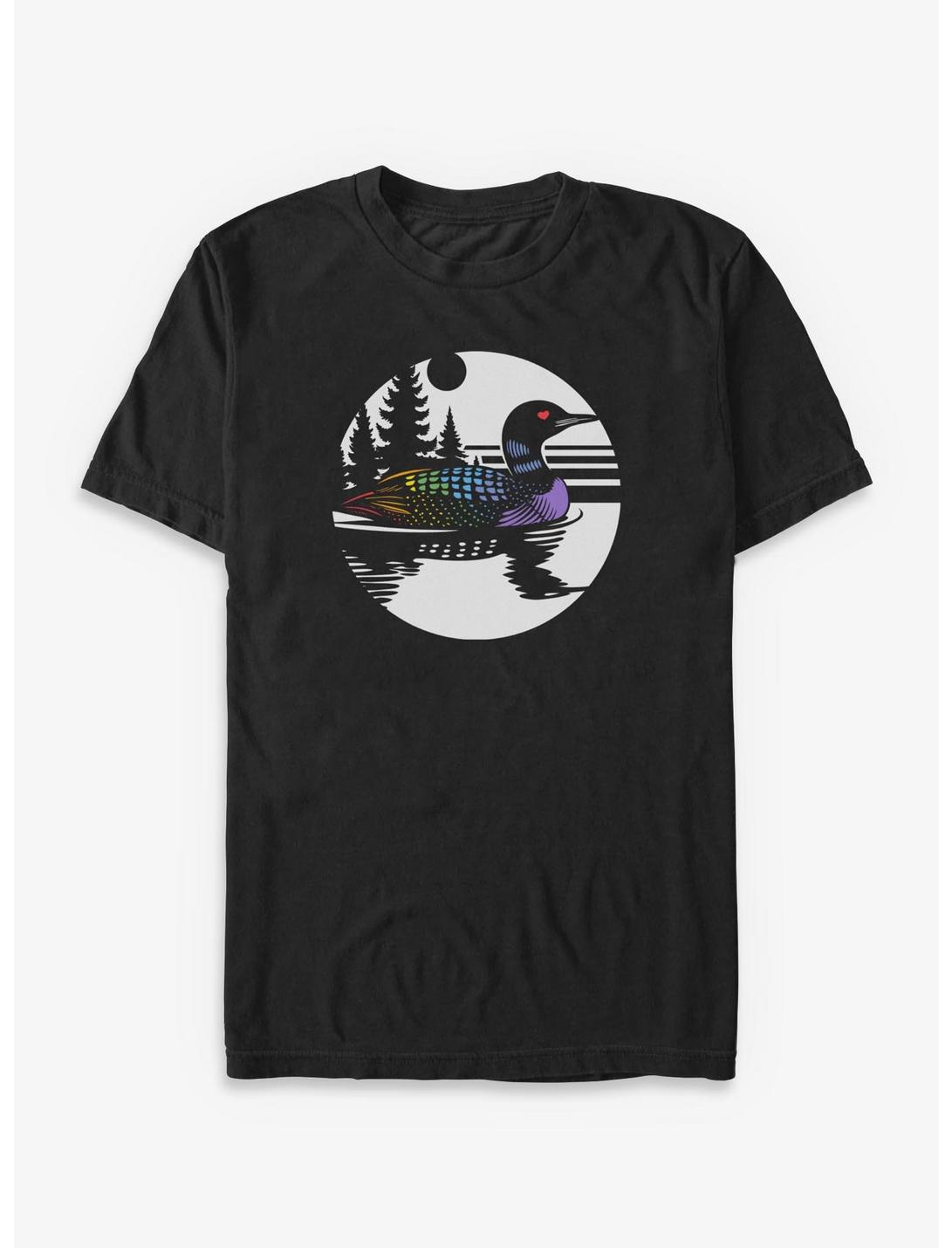 Canadian Wolf Bird Rainbow Loon T-Shirt
