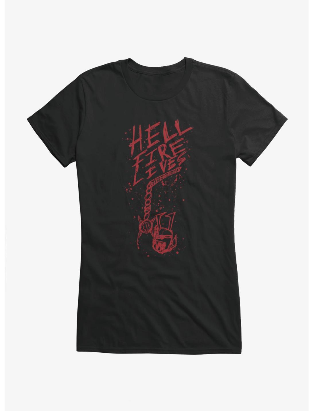 T-shirt Fille Stranger Things Hellfire Lives Snake Blood