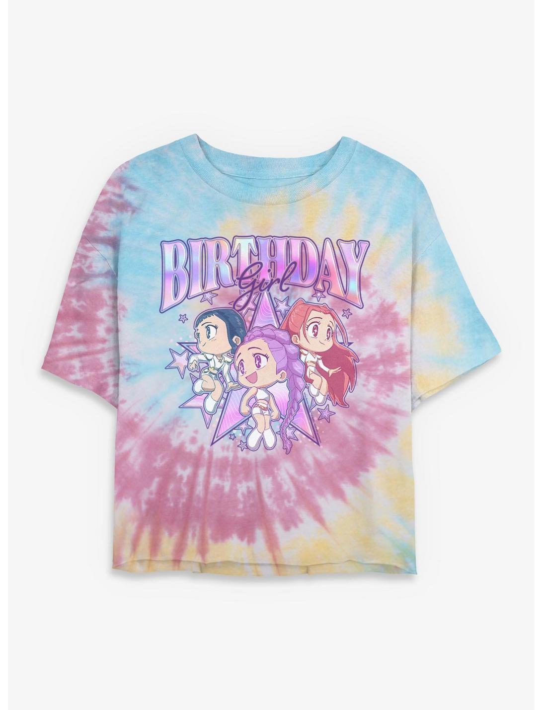 T-shirt court tie-dye KPop Demon Hunters HUNTR/X Birthday Girls