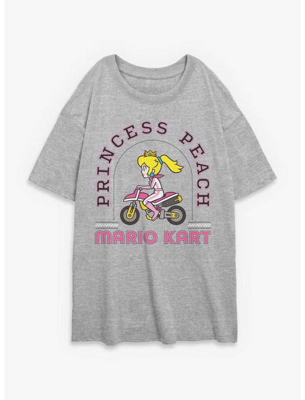 Nintendo Princess Peach Kart Girls Oversized T-Shirt
