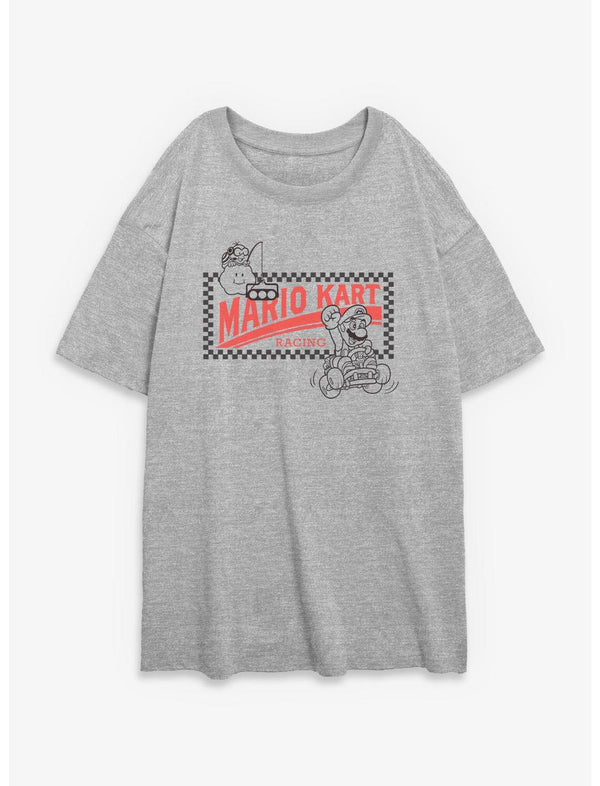 Nintendo Mario Kart Racing Girls Oversized T-Shirt