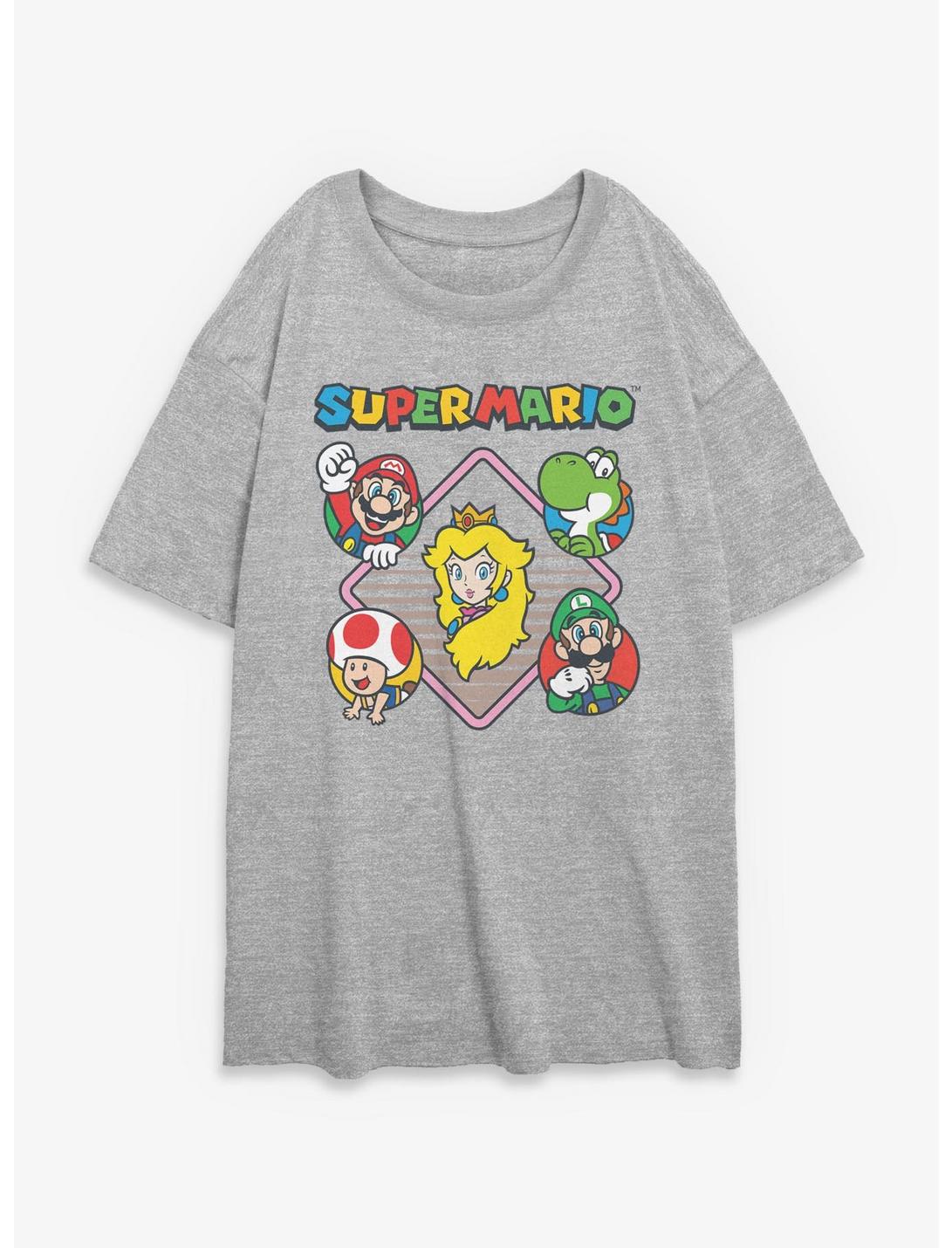 Nintendo Super Mario Crew Girls Oversized T-Shirt