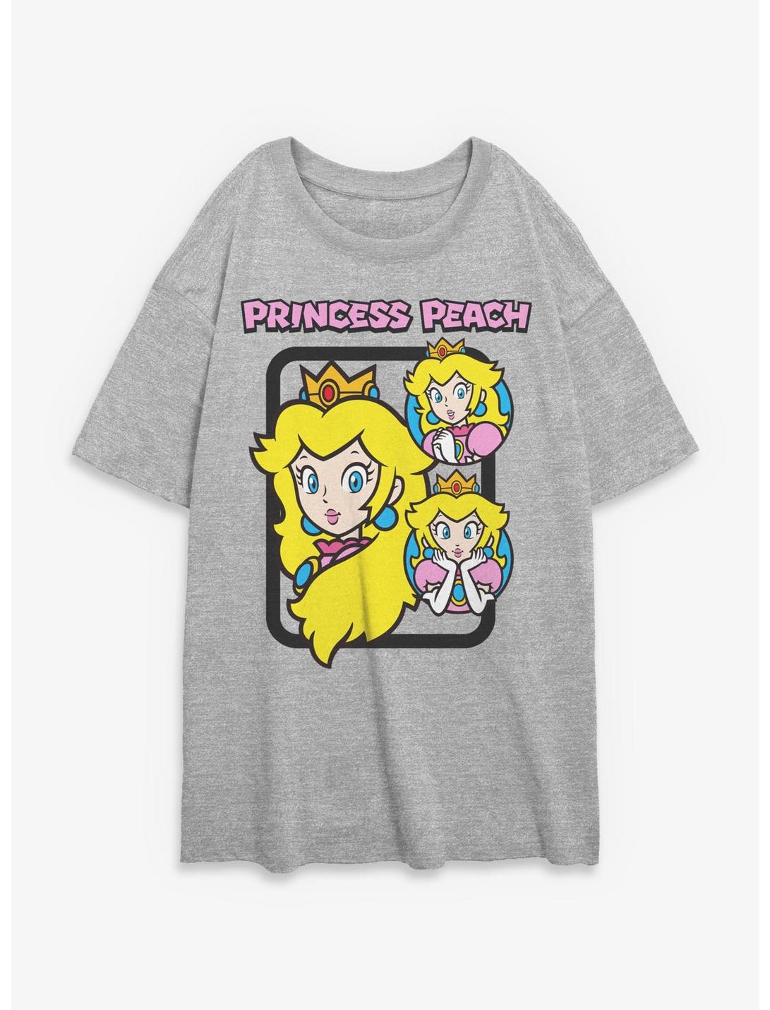 Nintendo Princess Peach Circles Girls Oversized T-Shirt