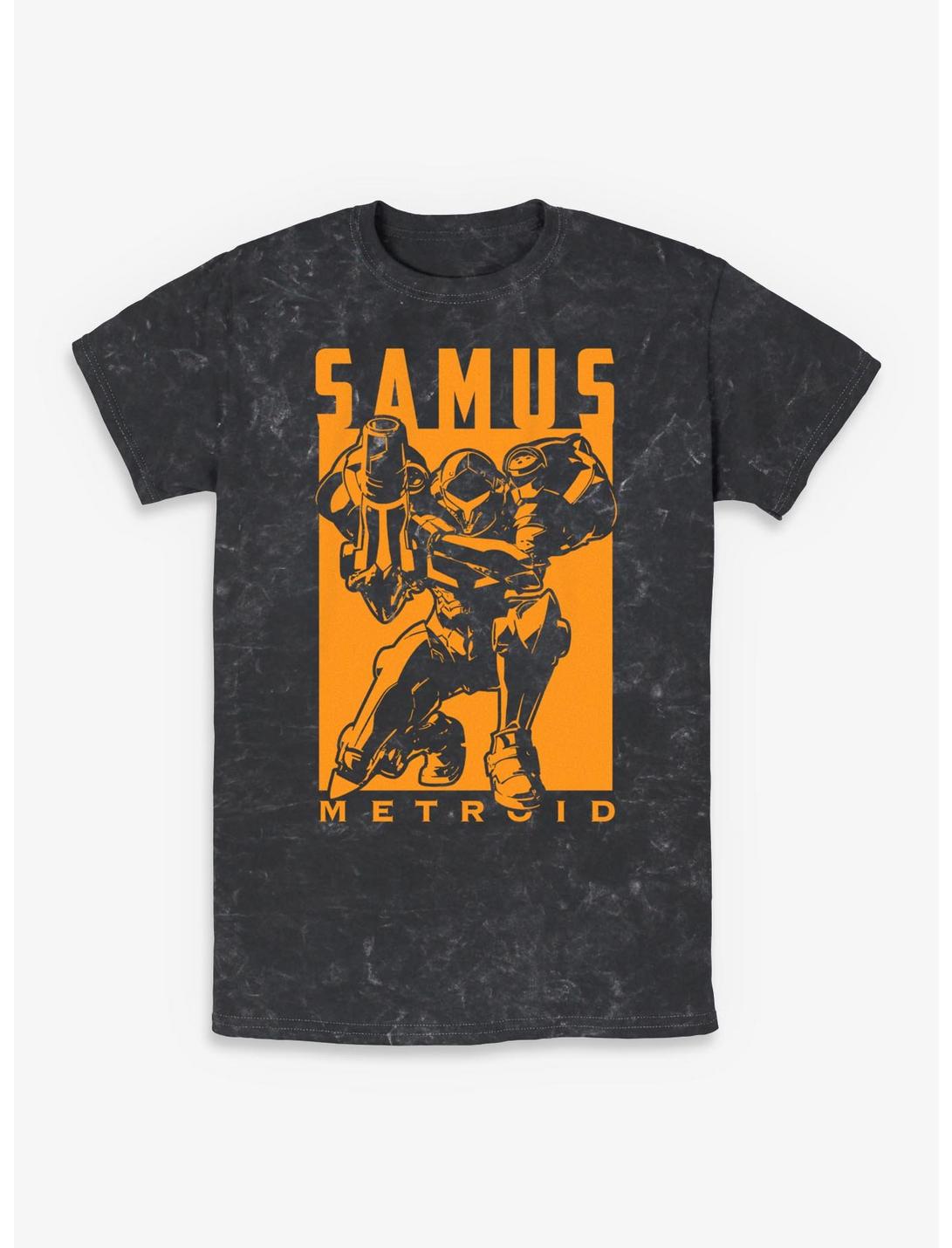 Nintendo Samus Metroid Mineral Wash T-Shirt