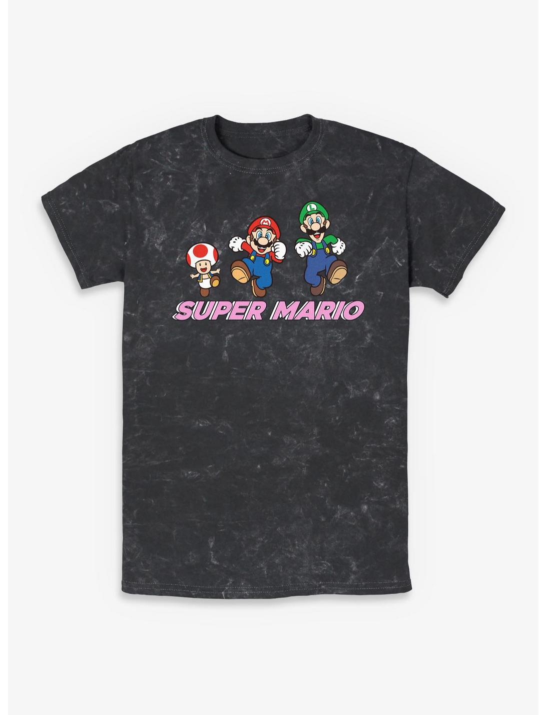 T-shirt délavé Nintendo Super Mario Group Walk