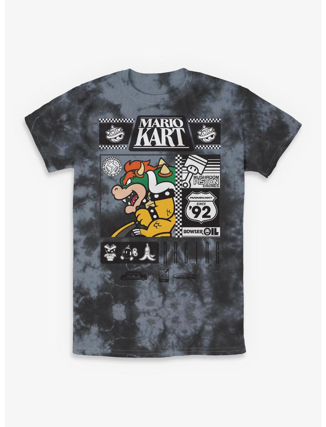 Nintendo Bowser Oil Racing Tie-Dye T-Shirt
