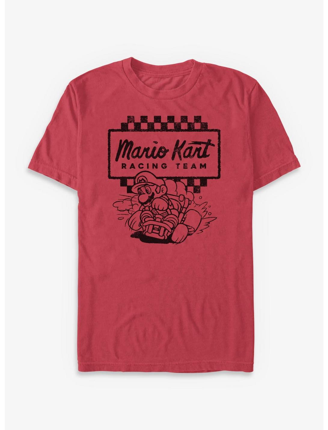 T-shirt Nintendo Mario Kart Racing Team teint sur vêtement