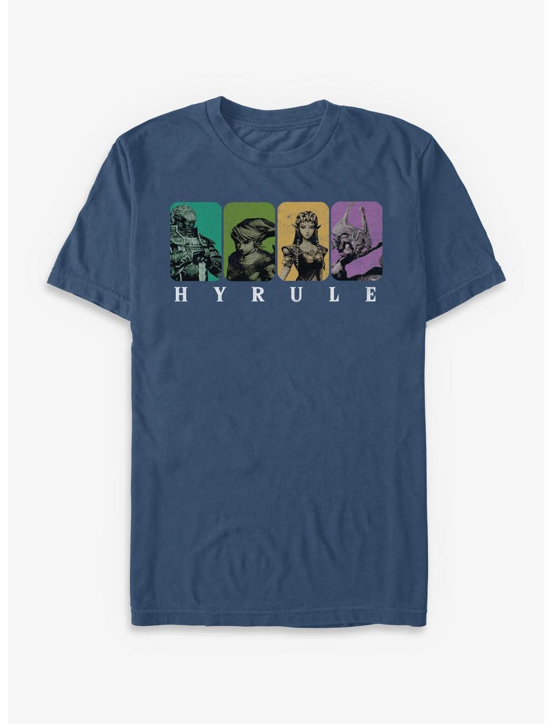 Nintendo Hyrule Character Panels Garment Dye T-Shirt