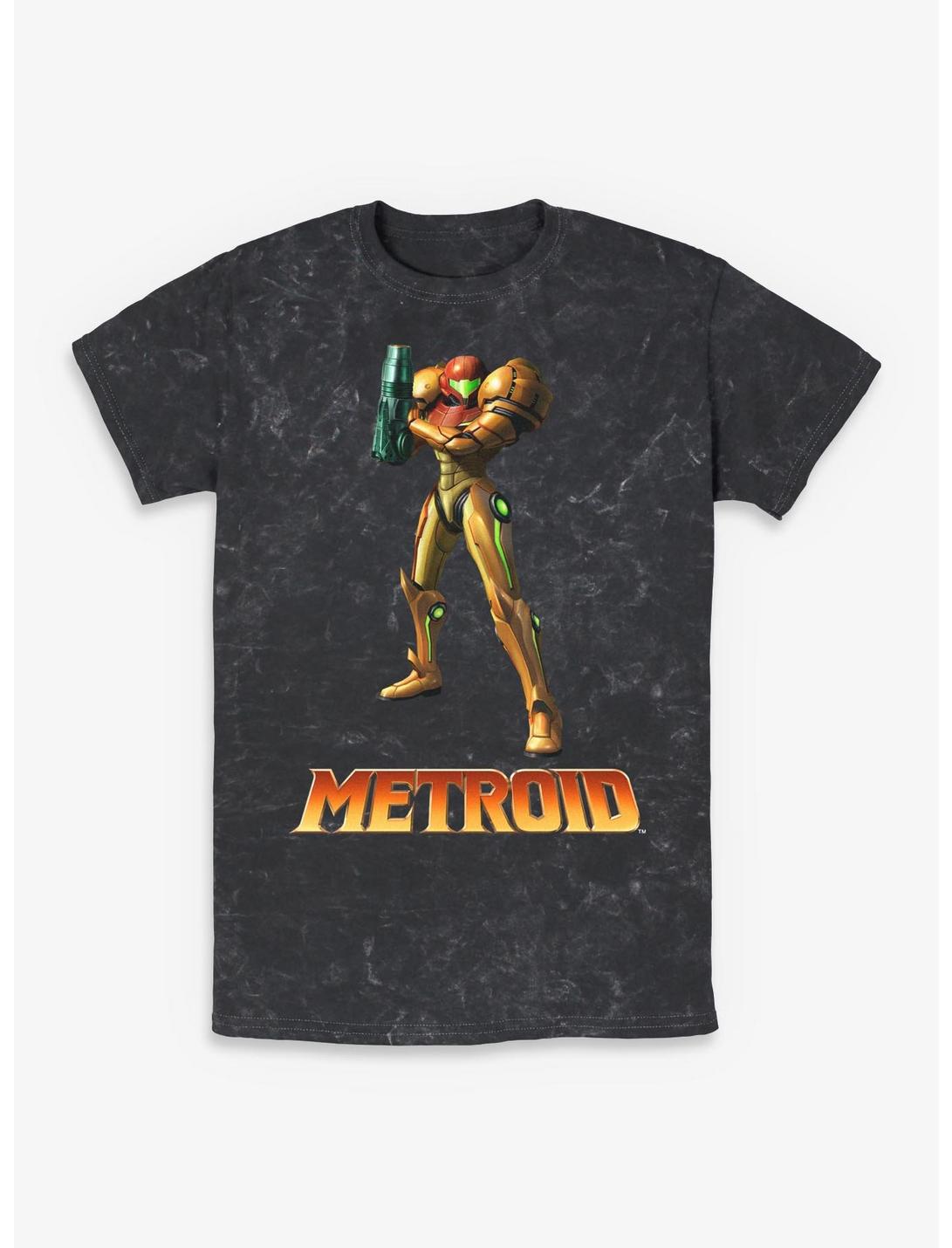 Nintendo Metroid Pose Mineral Wash T-Shirt