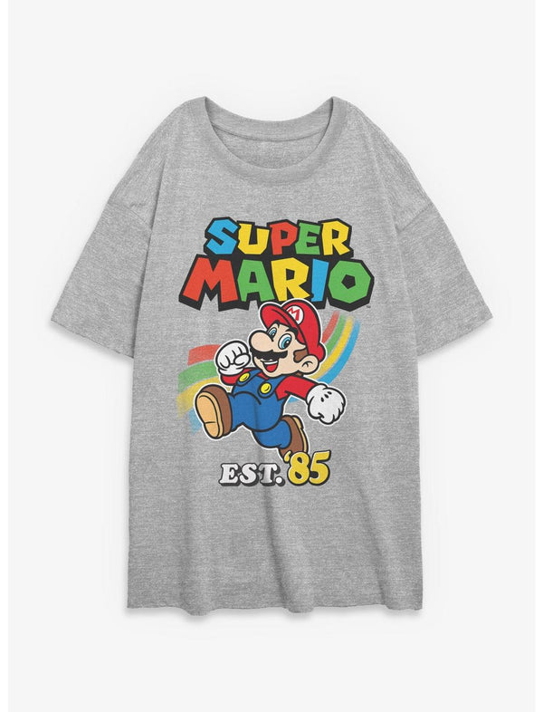 Nintendo Super Mario Good New Vibes Girls Oversized T-Shirt