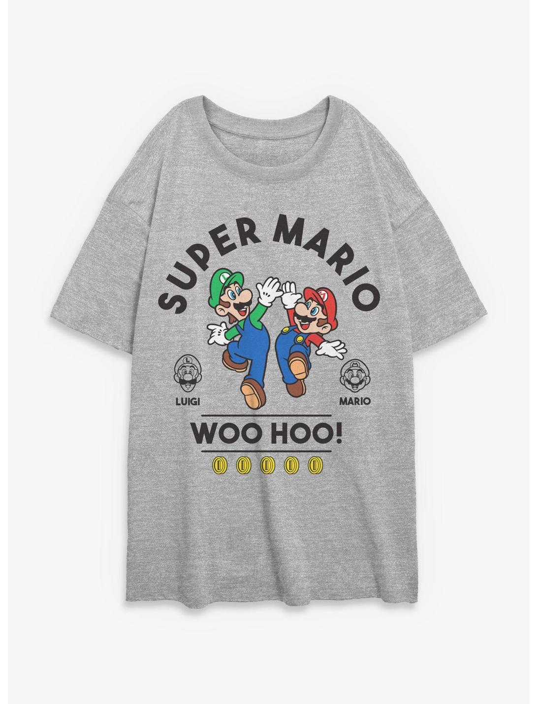 Nintendo Super Mario & Luigi High Five Girls Oversized T-Shirt