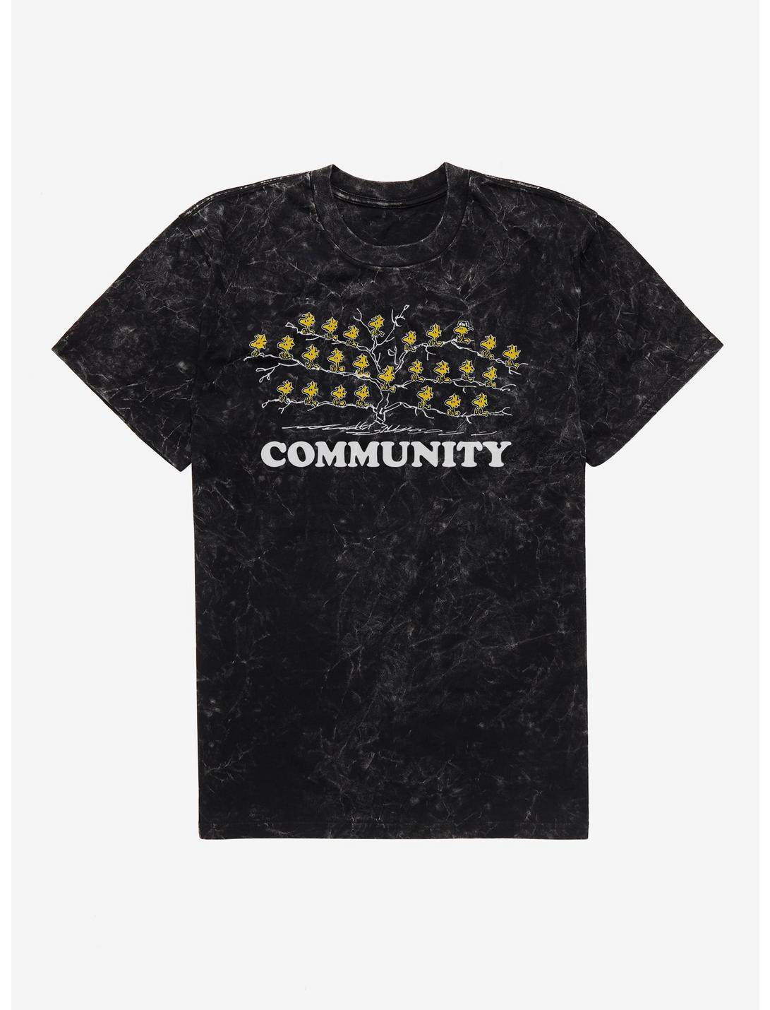 T-shirt Peanuts Woodstock Community délavé aux minéraux