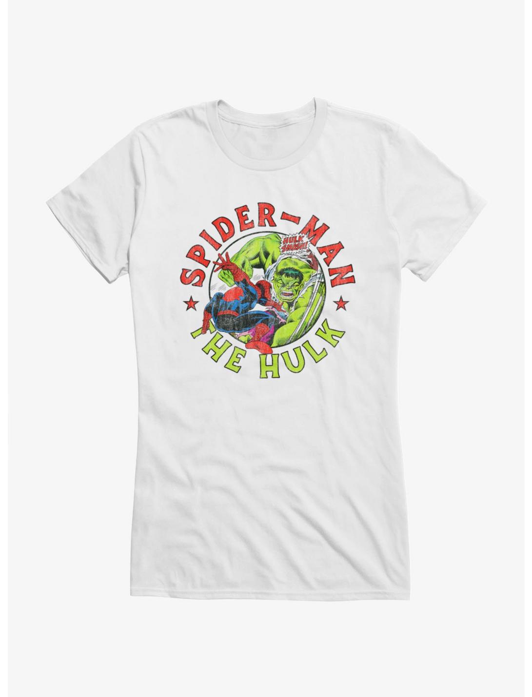 Marvel Comics Hulk Smash Spider-Man Circle T-Shirt