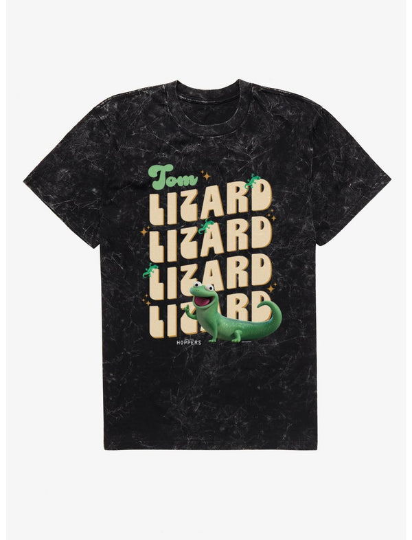 Disney Pixar Hoppers Tom Lizard Name Stack Mineral Wash T-Shirt