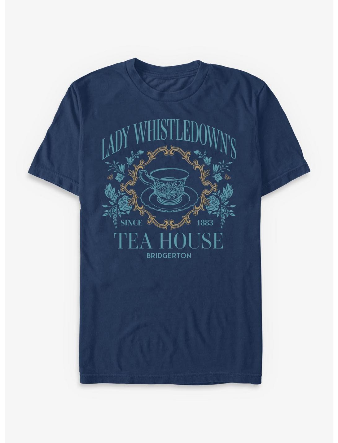 Bridgerton Lady Whistledown's Tea House Garment Dye T-Shirt Hot Topic Exclusive