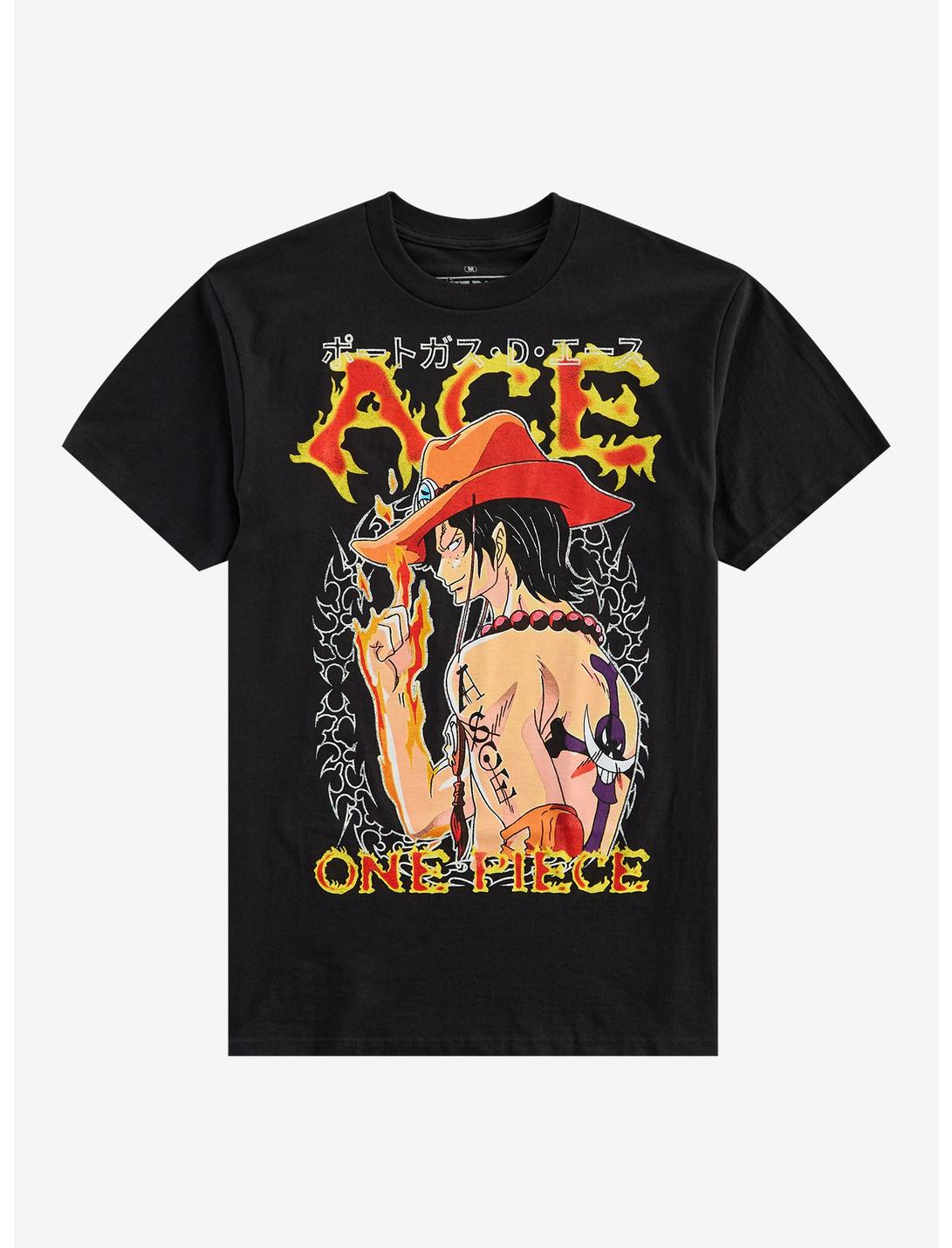 One Piece Ace Cyber Sigil T-Shirt