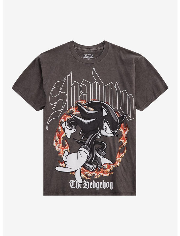 Sonic The Hedgehog Shadow Chrome Flames T-Shirt