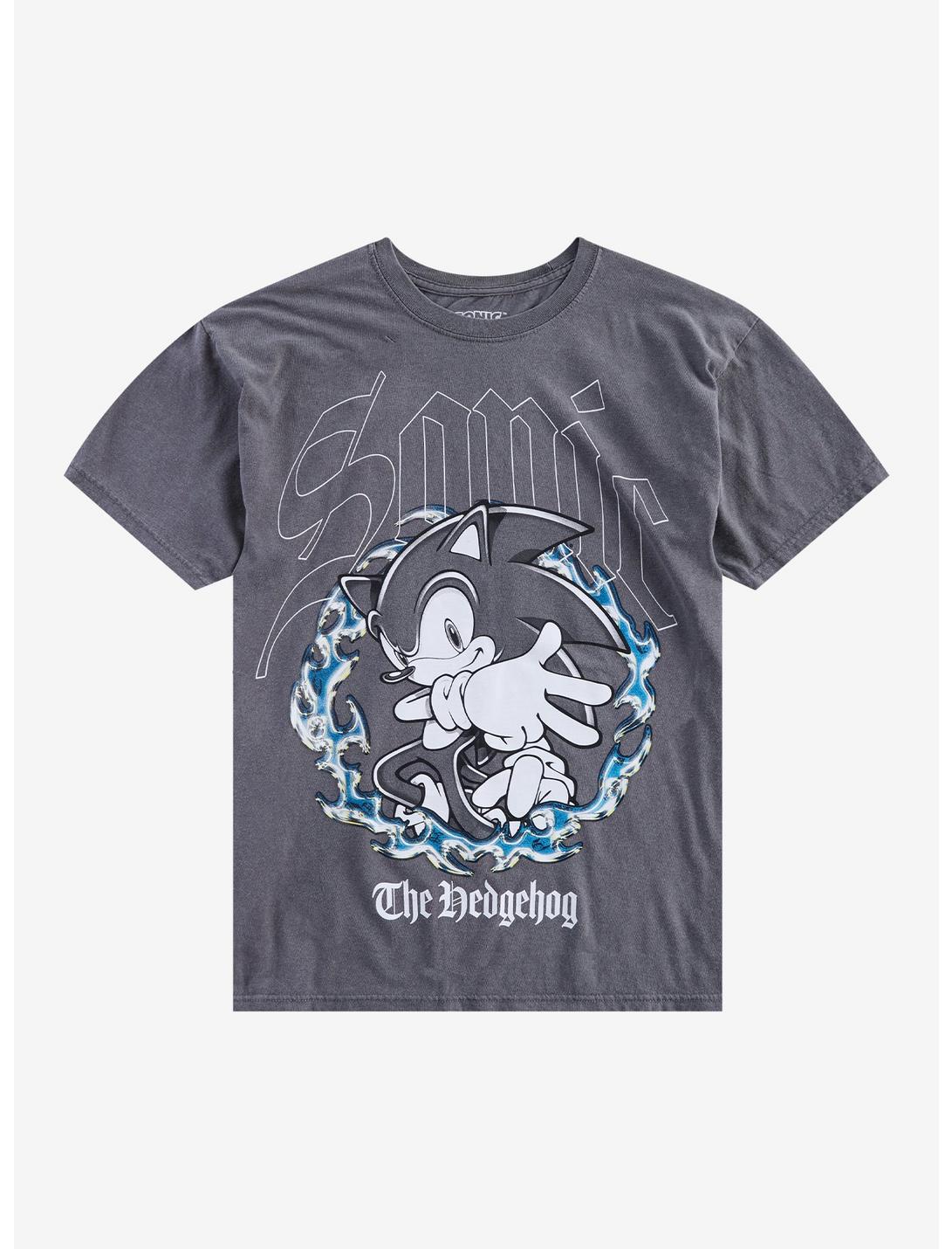 T-shirt Flammes Grises Sonic The Hedgehog
