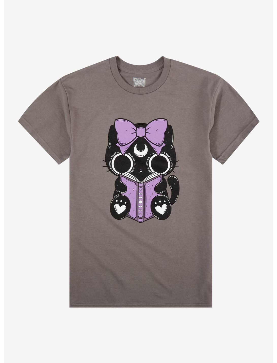 Occult Cat Reading T-Shirt By Pvmpkin