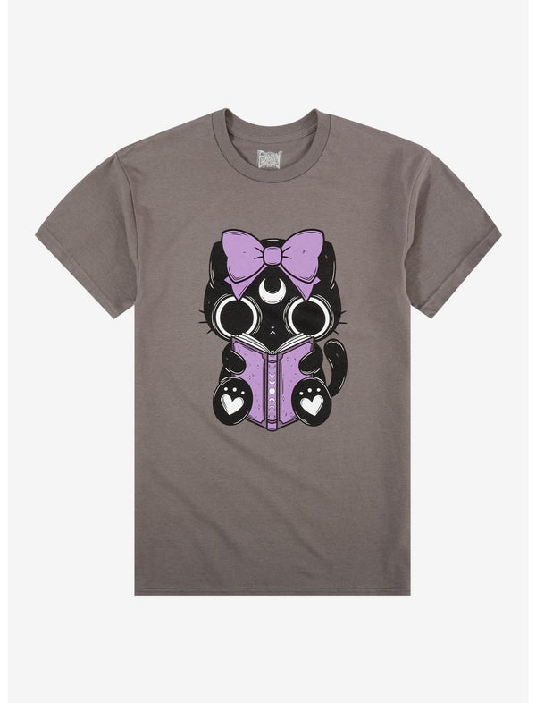 Occult Cat Reading T-Shirt By Pvmpkin