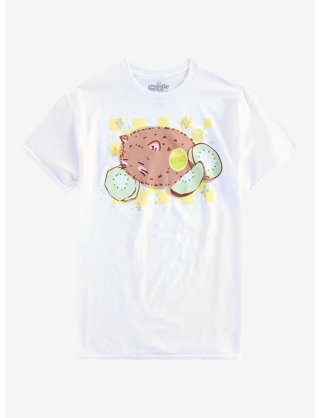 Kiwi Cat T-Shirt by Goodie Two Sleeves