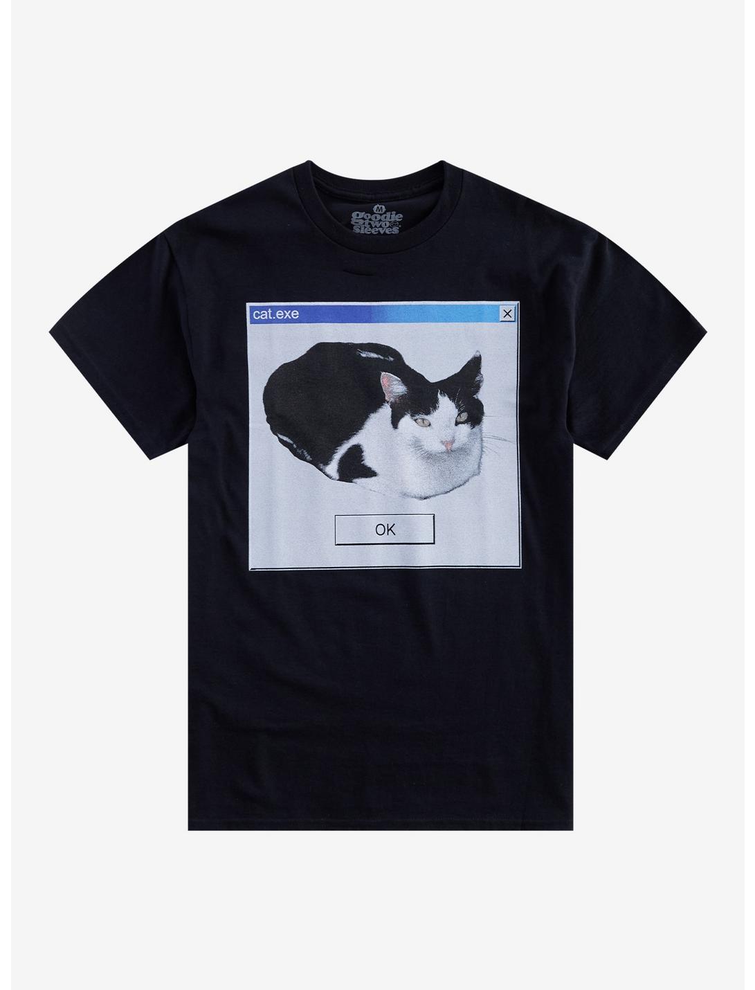 Cat Window EXE T-Shirt By Goodie Two Sleeves