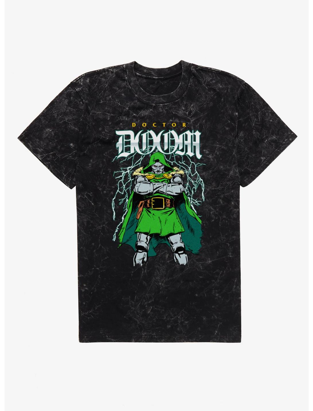Marvel Comics Doctor Doom Lightning Stance Mineral Wash T-Shirt