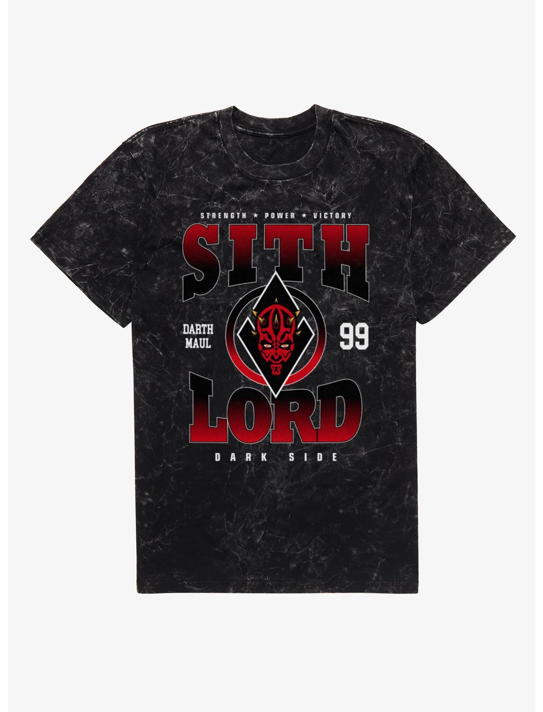 Star Wars Maul Sith Lord Sports Logo Mineral Wash T-Shirt