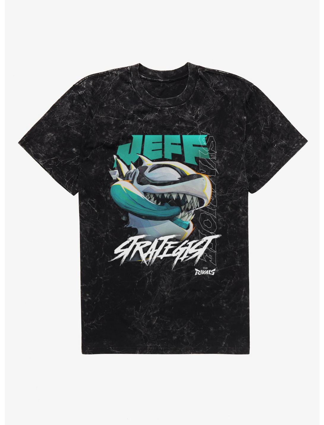 Marvel Rivals Jeff The Land Shark Symbiote Strategist Mineral Wash T-Shirt