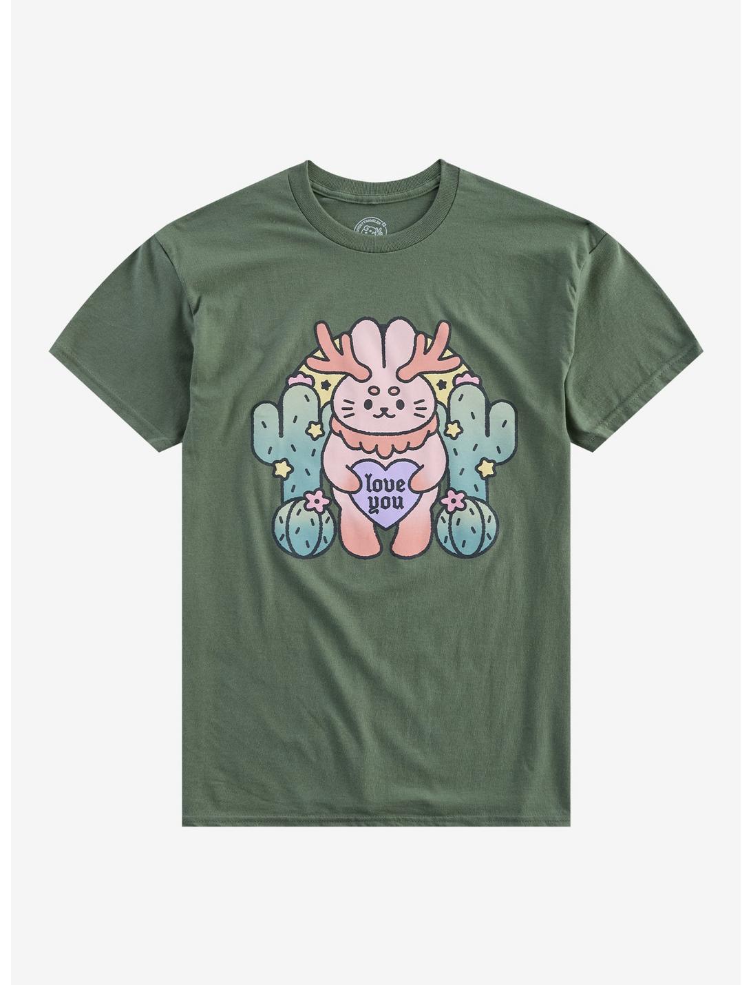 Love You Jackalope T-Shirt By Ghosttraveler